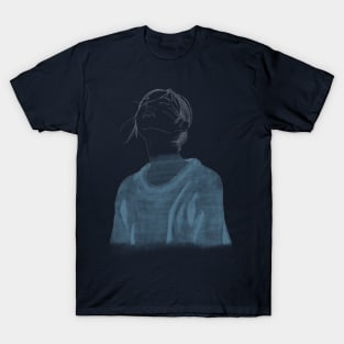 Woman in blue T-Shirt